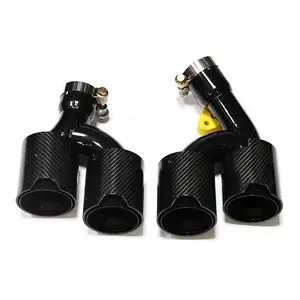 SYPES 1 Pair Stainless Steel Carbon M bmw 440 Exhaust Tip For BMW G22 430 425 2021 4 Series Muffler Tip Exhaust System