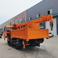 Camion benne diesel 4x4 Super-Above Power 6 tonnes avec grue montée offrant une hauteur de levage de 15 m pour une efficacité accrue