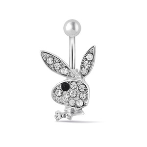 Gioielli per <span class=keywords><strong>Piercing</strong></span> all'Ingrosso in Acciaio Inossidabile, Anello per <span class=keywords><strong>Ombelico</strong></span> a Forma di Coniglio con Zirconi, Anello per <span class=keywords><strong>Ombelico</strong></span> con Cristalli a Forma di Coniglietto - Product Image 5