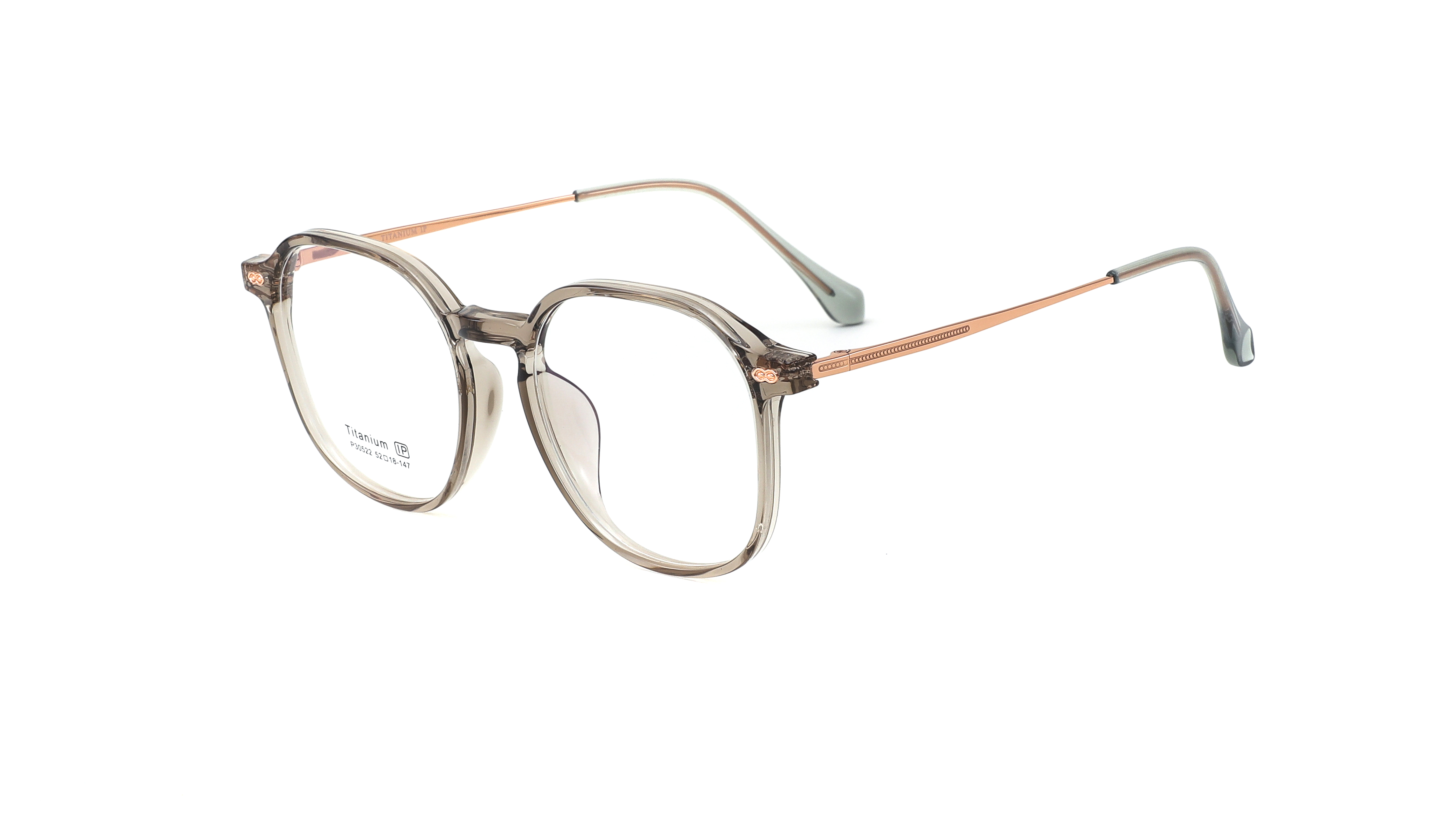 Clear Green / Rose Gold