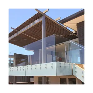 Ace支架栏杆浮动钢化玻璃现代不锈钢玻璃栏杆楼梯钢杆玻璃支架栏杆