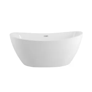 Modern Teen Oval Freestanding Hotel Soaking Acrylic Bath Tub