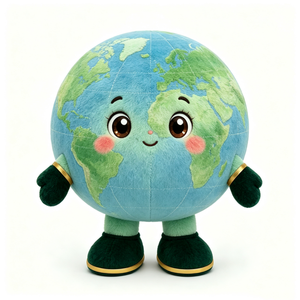 Peluche personnalisée de la Terre, peluche globe, peluche planète Terre, peluche Terre - Product Image 1
