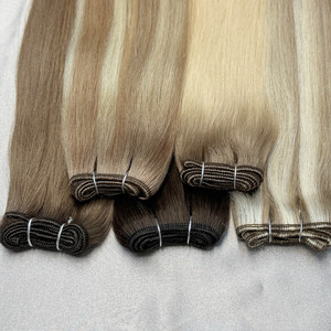 Extensions de cheveux naturels européens vierges Remy de qualité supérieure, 100 grammes, lisses et soyeux, double trame, fixation par ruban adhésif, 12-30 pouces, teints - Product Image 5