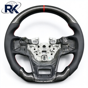 Volante de Fibra de Carbono con Cuero Perforado y Costuras Naranjas para <span class=keywords><strong>Ford</strong></span> <span class=keywords><strong>Bronco</strong></span> 2021-2024, <span class=keywords><strong>Precio</strong></span> Bajo al por Mayor, Directo de Fábrica - Product Image 5