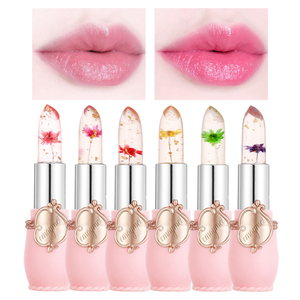 Emaymei – Lot de 6 rouges à lèvres hydratants longue durée à fleurs séchées, changeant de couleur, enrichis en vitamine E et cire d'abeille, résistants à l'eau - Product Image 3