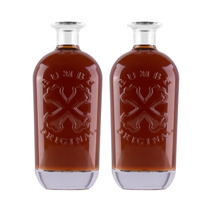 750ml hình dạng tùy chỉnh Flint Glass Vodka Whisky chai với cap - Product Image 1