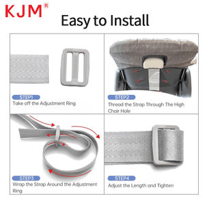 Cadeira alta Segurança Correias Substituição 5 Ponto Nylon Crianças Arnês de Segurança Correias Conversíveis para Cadeira Alta - Product Image 5