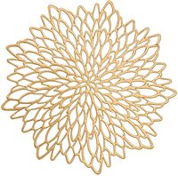 PVC Ép Vinyl Kim Loại Placemats/Wedding Accent Centermats Cutwork Trang Trí Dinning Bảng Mats