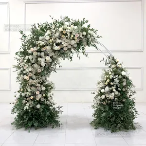 GNW 2023 Floral Supplies Pampas Grass Artificial Wedding Decorative Flower Arrangement Arch Ring Stage Mandap Moon Gate Event