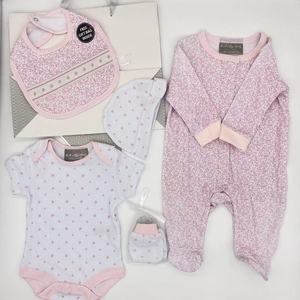 Conjunto de pijama de algodón suave <span class=keywords><strong>para</strong></span> bebé, juego de Pelele de regalo <span class=keywords><strong>para</strong></span> bebé recién nacido, venta al por mayor de fábrica, impresión personalizada, 5 uds. - Product Image 2