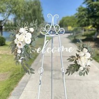 Arche de mariage artificielle élégante faite à la main, fleurs pour mariage, fête d'anniversaire, Pâques, Noël, décorations