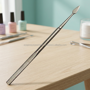 ASAP Sustainable Stainless Steel Reusable Double Head Cuticle <b>Nail</b> Pushers <b>Nail</b> <b>Tool</b> Kit Single End Press-on - Product Image 3