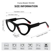 Lunettes de protection anti-lumière bleue pour femmes, monture en acétate œil de chat rétro noire sur mesure, logo personnalisé, vente en gros, marque privée, Sunray Bespoke