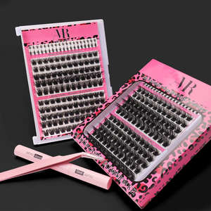 Bán Buôn DIY Lông Mi Mở Rộng Kit 3D D Curl 10-18Mm Ban Nhạc Mỏng Lông Mi Nhãn Hiệu Riêng Cụm Lông Mi Nhà Cung Cấp Cụm Phân Khúc - Product Image 2