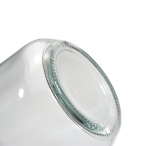 Tarro de vidrio cónico Mason de 8oz con tapa plateada - Product Image 3