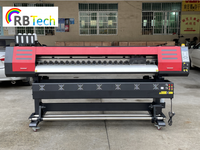 Impresora de Inyección de Tinta Eco-Solvente RAINBOW, Máquina Automática de Impresión y Corte Digital Todo en Uno de 1.85 m, Plotter de Corte para Impresión en Vinilo