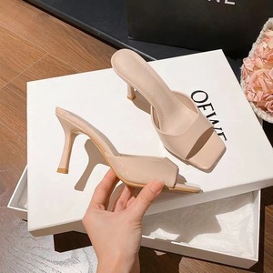 <span class=keywords><strong>Sandalias</strong></span> de Moda con Punta en Pico y Tacón Delgado de Estilo Europeo Americano para Mujer, Novedad 2026, Tacón Independiente - Product Image 6