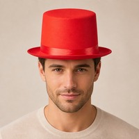 Chapeau haut de forme multicolore en tricot pour spectacle, chapeau de scène amusant, costume de jazz, fête magique, déguisement de vacances, adulte unisexe