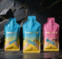 Sachet personnalisé en forme de bouteille de 15ml, 20ml, 30ml, 40ml pour échantillon, gel énergétique, miel liquide, ou boisson au collagène