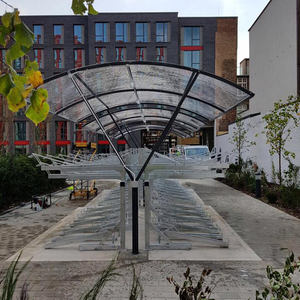 Bonne conception Rue simple Publicité intelligente Urbain <span class=keywords><strong>Métal</strong></span> Jardin <span class=keywords><strong>Vélo</strong></span> Parking Stockage extérieur <span class=keywords><strong>Abri</strong></span> - Product Image 3