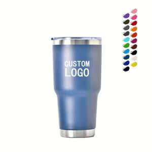 Gobelet isotherme personnalisé de 30 oz à prix abordable, en acier inoxydable à double paroi, isolé sous vide, pour eau et café, tasses de voyage pour voiture de 30 oz avec couvercle - Product Image 2