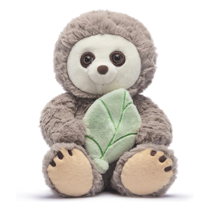 Exquisito dulce expresión Facial suave peludo lindo sentado perezoso juguete con hoja verde regalos para niños niñas perezoso gigante felpa - Product Image 1