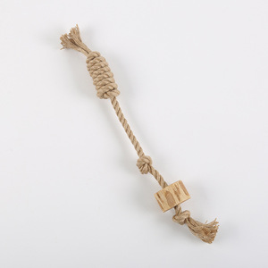 Juguete Masticable de Cuerda de Algodón y Madera para Perros, Duradero, para Aliviar el Aburrimiento y la Dentición, Juguetes Interactivos - Product Image 2