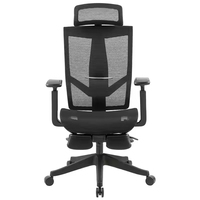 Mobilier commercial accoudoir 3D luxe patron dossier haut bureau exécutif chaise ergonomique en maille