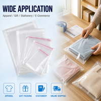 Sacs OPP transparents autocollants ; Sacs d'emballage pour vêtements avec têtes de cartes personnalisables, logo imprimé en couleur, modèle personnalisé Yiwu