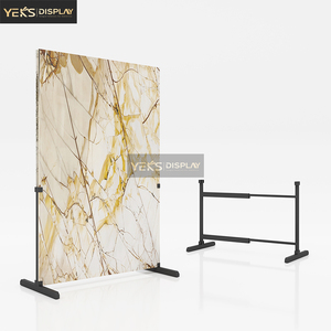 Tối Giản Đơn Giản Hiện Đại Thân Thiện Với Môi Thép Triển Lãm Đứng Nhanh Hệ Thống Khóa Gấp Trọng Lượng Nhẹ Giá Tấm Bàn Tổ Chức Sự Kiện - Product Image 2