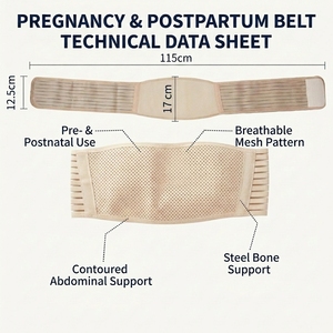 Cintura di Supporto per la Gravidanza Personalizzabile, Fascia Addominale Regolabile per Comfort della Vita, Pelvi e Parte Bassa della Schiena Durante la Gravidanza - Product Image 4