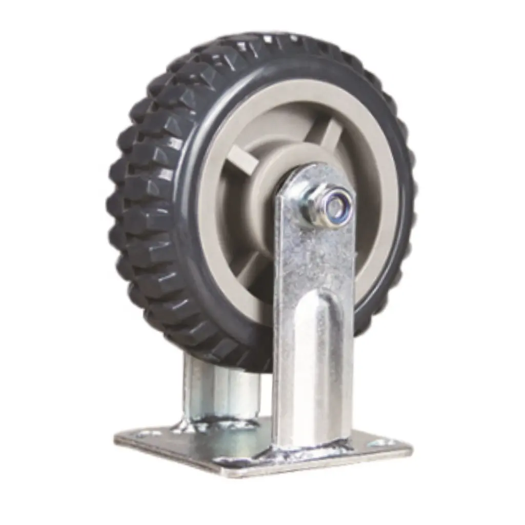 Los fabricantes suministran ruedas de baliza de servicio pesado soporte engrosado ruedas de carro de ruedas industriales unidireccionales grandes