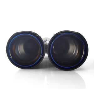 מפעל יצוא m ביצועים שרוף כחול פליטה כפולה טיפים סיבי פחמן Y סוג עבור modifly רכב עמעם צינור לקשט - Product Image 4