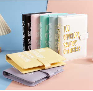 Carnet de budget A5 personnalisé en gros, <span class=keywords><strong>livre</strong></span> de défi d'épargne avec 100 enveloppes, système d'épargne pour adultes et femmes - Product Image 6