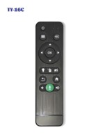 Control Remoto Antichoque de Código Fijo TY-16C para Televisores y Proyectores Generales con Bluetooth y Entrada de Voz
