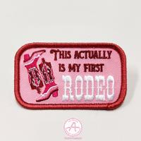 Aosheng Conception Personnalisée de Cowgirl Casquette de Camionneur Rose Patches Broderie Badge Fer Sur/Auto-Adhésif/Coudre Chapeau Patches