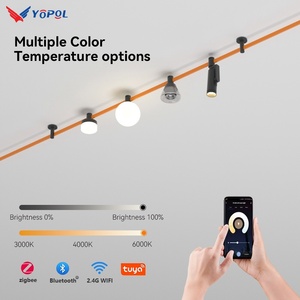 Sistem pencahayaan rel magnetik LED ultra-tipis 6mm, lampu jalur DMX 48V 26mm 35mm Modern untuk lampu permanen Restoran - Product Image 4