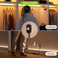 Capteur de mouvement pour bande LED, mini-interrupteur à intensité variable DC 12V à 30V, pour armoire, escalier, chambre à coucher