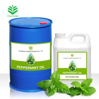 Huile essentielle de menthe poivrée biologique en gros, 100% pure, en vrac, en gallon, pour applications raffermissantes et nourrissantes
