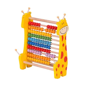 Rainbow Bead Wooden Alphabet Tools Abacus Counting Frame Abacus