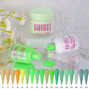 Unigel Venta al por mayor 3 en 1 Color a juego acrílico Dip <span class=keywords><strong>polvo</strong></span> Gel polaco y laca <span class=keywords><strong>de</strong></span> uñas Vagan OEM/ODM #091-#108 - Product Image 5