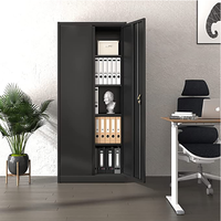 Armoire de rangement moderne en métal, verrouillable, réglable, pliable, pour bureau, maison, chambre, hôtel, multifonctionnelle