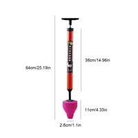 Déboucheur de canalisations à air haute pression portable en plastique pour toilettes, déboucheur de tuyaux de salle de bain, ventouse de nettoyage de canalisations en PP