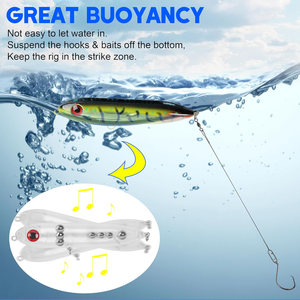 10PCS Catfish Rattling <span class=keywords><strong>Leurre</strong></span> Flottant pour Catfish, Striper, Walleye, Predator Fish, ABS Material, Plusieurs Couleurs - Product Image 3