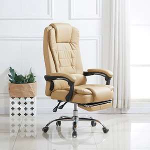 Sedia ECOLeather ergonomica con schienale alto di lusso in stile moderno sedia da ufficio girevole in metallo - Product Image 4