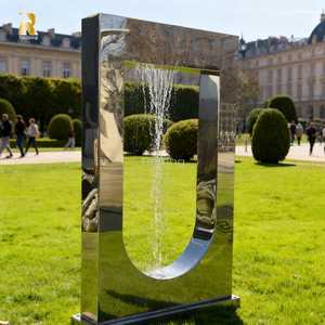 Fuente de Agua en <span class=keywords><strong>Cascada</strong></span> Moderna de Acero Inoxidable de Gran Tamaño RELONG para Parques Públicos al Aire Libre - Product Image 5