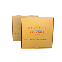 Cajas de pizza corrugadas SP3075 con logotipo y tamaño Los alimentos pueden venir con papel a prueba de grasa