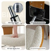 Chaise de bureau ergonomique moderne réglable en hauteur avec support lombaire, chaise de bureau pour ordinateur, chaise pour bureau et salon