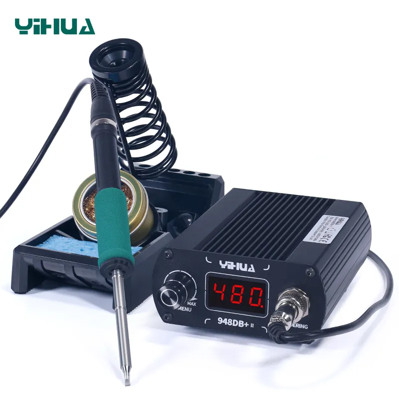 YIHUA 948DB+-II 110V 240V T210 Soldering Station 75W Heating Soldering Iron Tip T12 Electronic Soldering Iron Station T210 T12